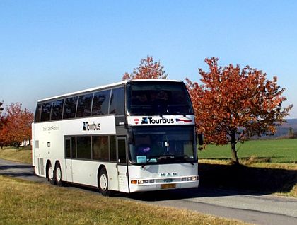 Z fotojízdy s patrovým autobusem MAN Caetano Porto Star po okolí Brna