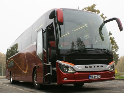 Z testu autokarů Setra Comfort Class řady 500 