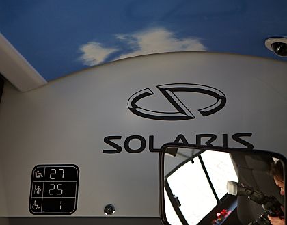 Prezentace elektrobusu Solaris Urbino 8,9 v Praze v předvečer veletrhu Czechbus