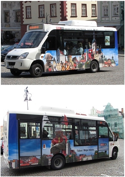 Midibusy Stratos na CNG řeší dopravní obslužnost historického  centra Tábora