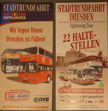 Dopravní pohlednice z Drážďan I. Hop On Hop Off, autobus DB do Berlína