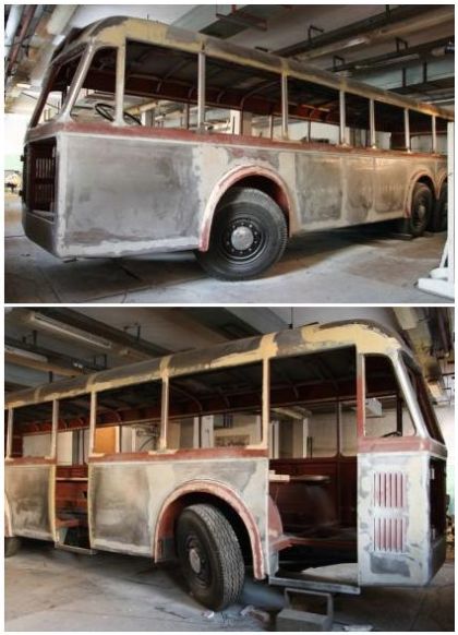 Další etapa restaurování slavného plzeňského trolejbusu ŠKODA 3Tr3