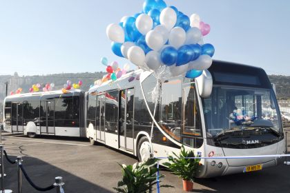 MAN Truck & Bus: BRT vozidla pro nové systémy v Izraeli na podvozcích MAN