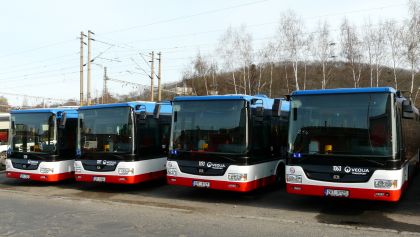 Nové autobusy SOR NB 12 Veolia Transport Praha v barvách PID