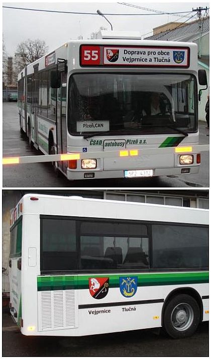 ČSAD autobusy Plzeň od 1.4. 2012 zajistí dopravu z Plzně do Vejprnic a Tlučné