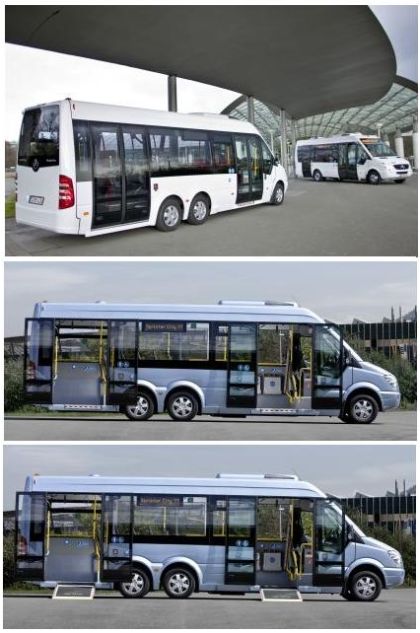 Představujeme minibusy Mercedes-Benz III. Tříosý Sprinter City 77
