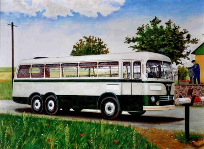 V hlavní roli horský autobus Tatra 500HB - zajímavá fotografie, umělecká