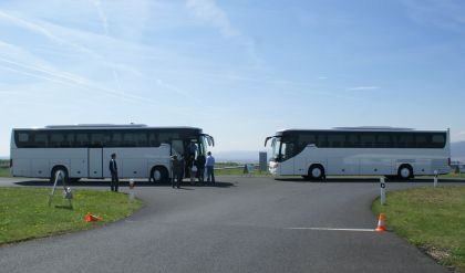 Prezentace bezpečnostních systémů v autokarech Setra