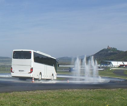 Prezentace bezpečnostních systémů v autokarech Setra