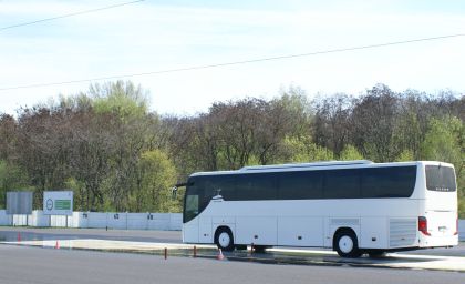 Prezentace bezpečnostních systémů v autokarech Setra