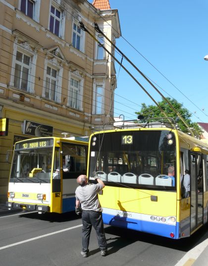 Dopravní pohlednice z Teplic. Autobusy a trolejbusy Veolie Transport Teplice