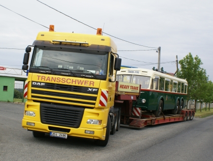 Velká fotoreportáž z příjezdu  rekonstruovaného trolejbusu  3 Tr3 do Techmanie