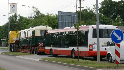 Velká fotoreportáž z příjezdu  rekonstruovaného trolejbusu  3 Tr3 do Techmanie