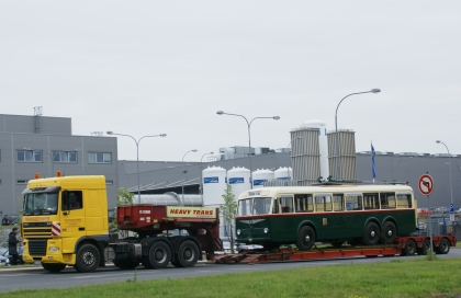 Velká fotoreportáž z příjezdu  rekonstruovaného trolejbusu  3 Tr3 do Techmanie