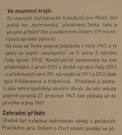 Renovovaný plzeňský trolejbus Škoda 3 Tr3 -  PRÉMIE od čtenáře