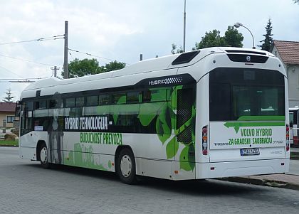 Dopravní podnik měst Chomutova a Jirkova testoval hybridní autobus VOLVO 7700