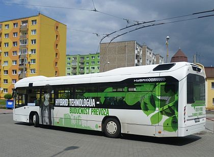 Dopravní podnik měst Chomutova a Jirkova testoval hybridní autobus VOLVO 7700