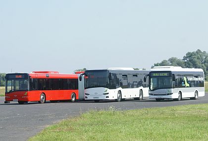 Tři autobusy Solaris na testování na polygonu Bednary: Solaris Urbino 18,75