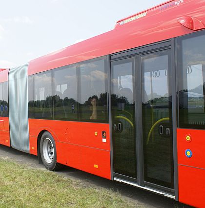 Tři autobusy Solaris na testování na polygonu Bednary: Solaris Urbino 18,75