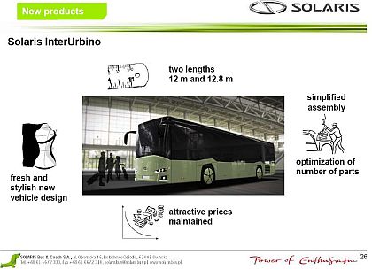 Tři autobusy Solaris na testování na polygonu Bednary: Nové InterUrbino