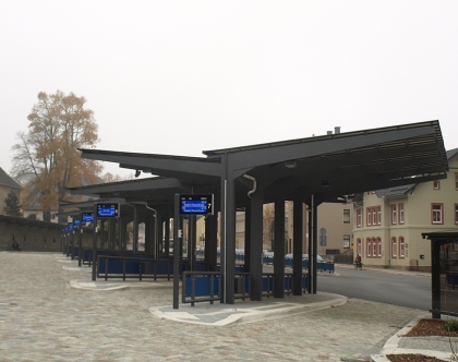 Na skok k sousedům: Opravené autobusové nádraží v Annabergu