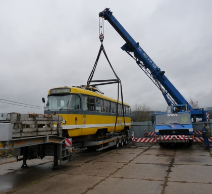 Do Muzea dopravy ve Strašicích se přesunula tramvaj T3