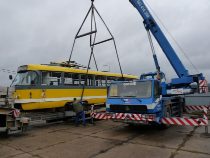 Do Muzea dopravy ve Strašicích se přesunula tramvaj T3