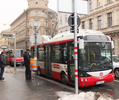 Malokapacitní elektrobusy Rampini/Siemens ve Vídni naživo