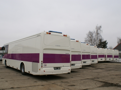 Deset speciálů Iveco  Irisbus Crossway vyrobených v Iveco CR ve Vysokém Mýtě 
