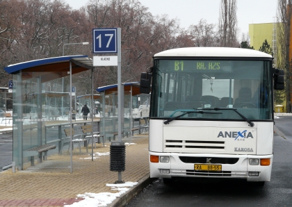 Autobusové nádraží v Rakovníku je především ve znamení dopravce ANEXIA