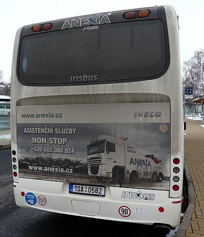 Autobusové nádraží v Rakovníku je především ve znamení dopravce ANEXIA