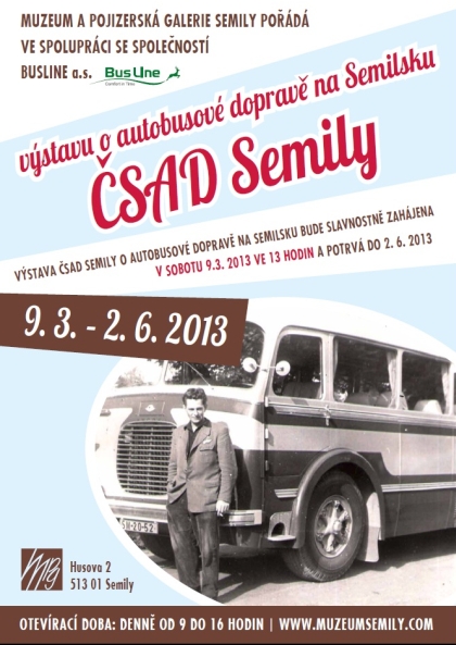 Novou muzejní výstavu o historii ČSAD Semily od soboty 9.3.2013
