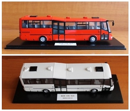 Modely autobusů SOR 1:43 nabízí výrobce autobusů SOR 