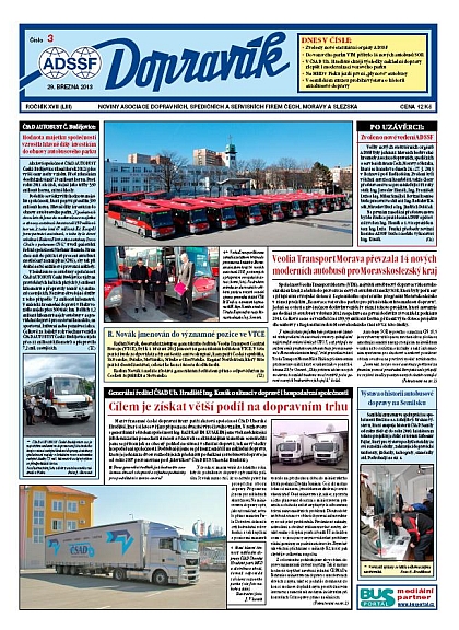 Vychází Dopravák 3/2013, noviny ADSSF