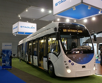 UITP 2013: Velkokapacitní 'Tram Look' busy - obvyklé i v ve variantě trolejbus