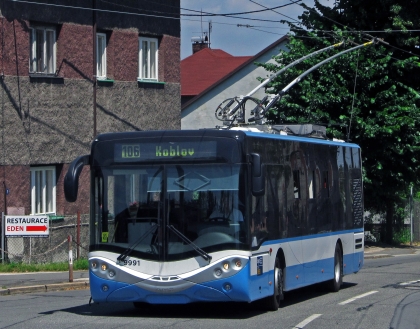 V Ostravě můžete potkat trolejbus v polské karosérii AMZ Kutno