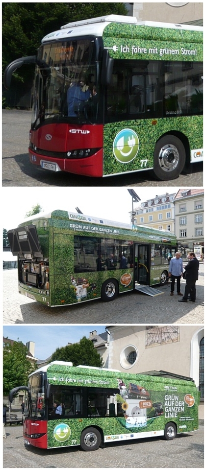 Elektrobusy Solaris: Urbino 8,9 LE v provozu v rakouském Klagenfurtu