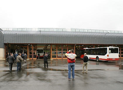 Z návštěvy VAG Norimberk: Autobusové dílny a depo