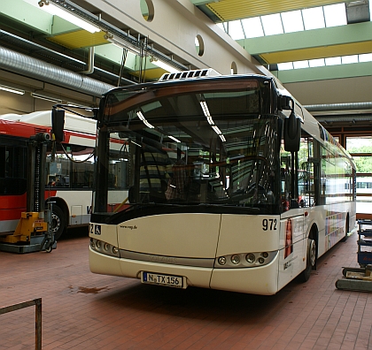 Z návštěvy VAG Norimberk: Autobusové dílny a depo
