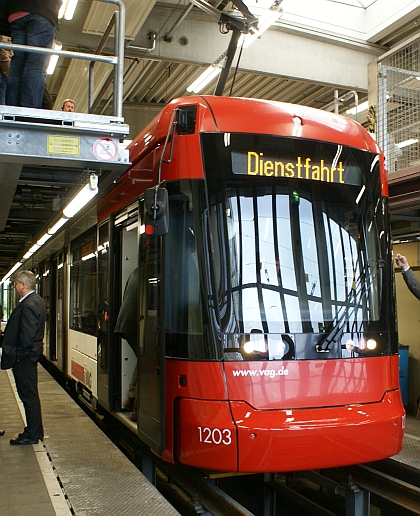 Z návštěvy VAG Norimberk: Tramvaje - dílny a depo.