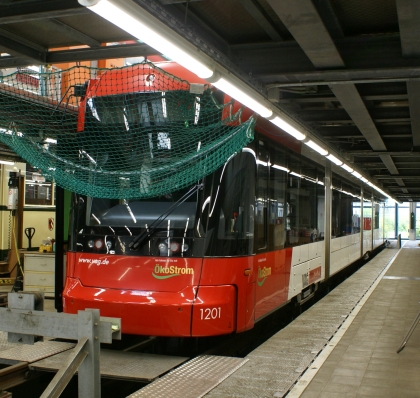 Z návštěvy VAG Norimberk: Tramvaje - dílny a depo.