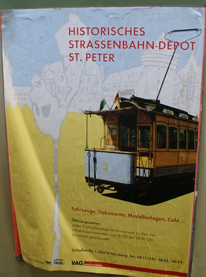 Historické tramvaje VAG Norimberk mají i své vlastní muzeum St. Peter