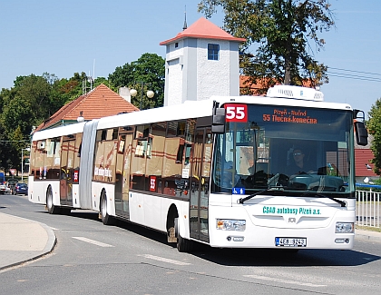 Linka 55: Nový SOR na příměstské autobusové lince z Plzně do Vejprnic a Tlučné
