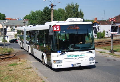 Linka 55: Nový SOR na příměstské autobusové lince z Plzně do Vejprnic a Tlučné