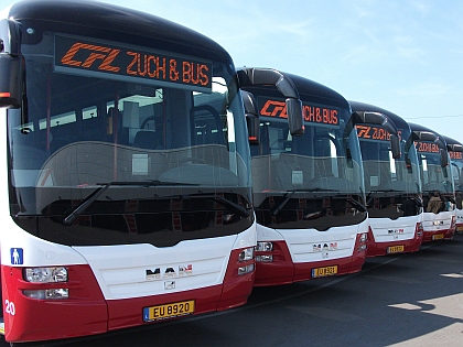2 x MAN: 10 Lion´s Regio do Lucemburska a 85 Lion´s City pro Švýcarsko