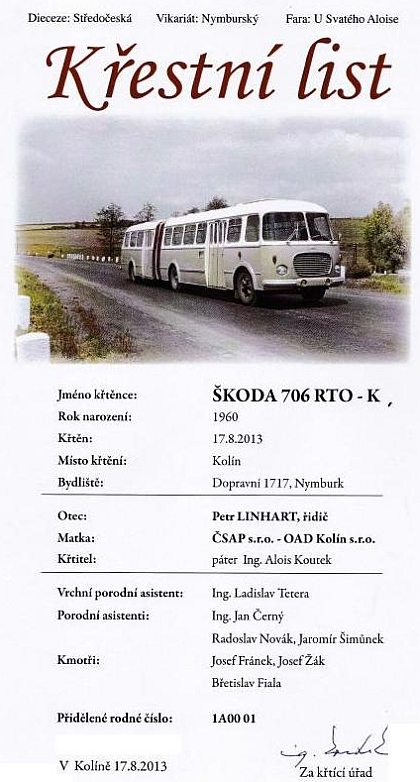 Znovuzrozený kloubový autobus Škoda 706 RTO-K