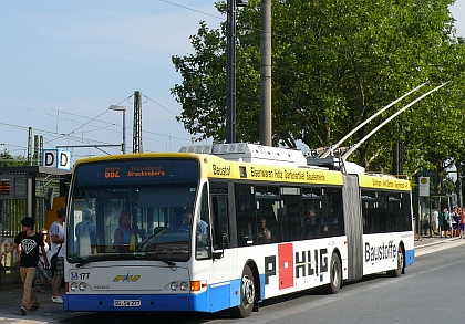 Solingen: Jeden ze tří  trolejbusových provozů v Německu