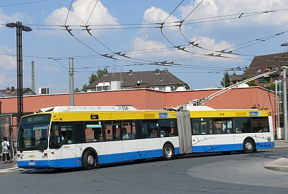 Solingen: Jeden ze tří  trolejbusových provozů v Německu