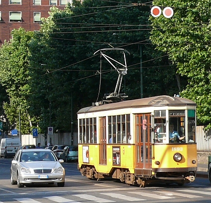 Fotografie: Milánské metro a tramvaje