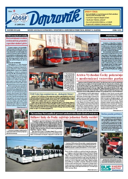 Vyšel Dopravák 8/2013, noviny ADSSF